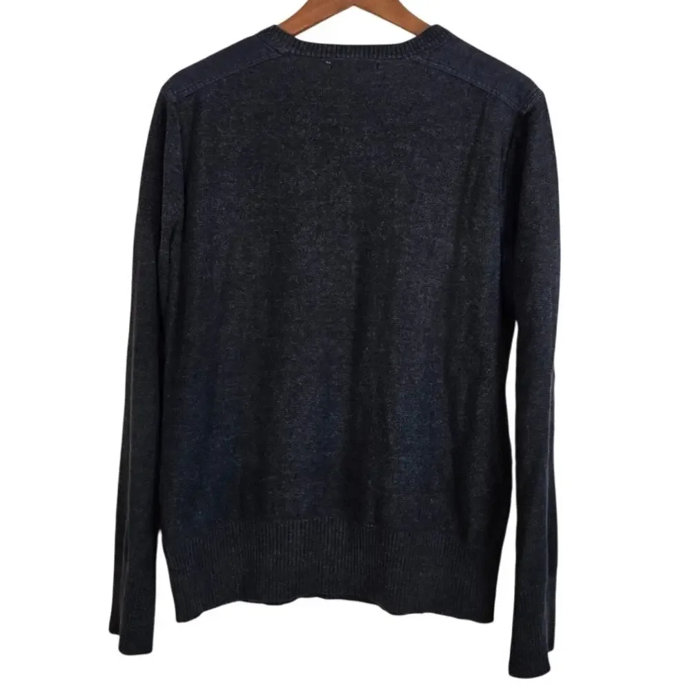Normcore Heritage Classic Gorpcore Navy Crewneck Workwear Sweater Chest Pocket M